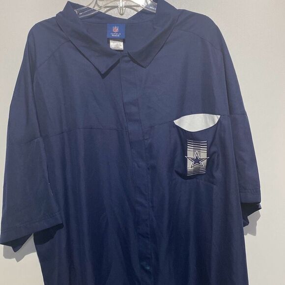 Reebok Men's Navy NFL On Field UV Protector Short Sleeve Shirt Size 4XL NWT - Picture 3 of 9